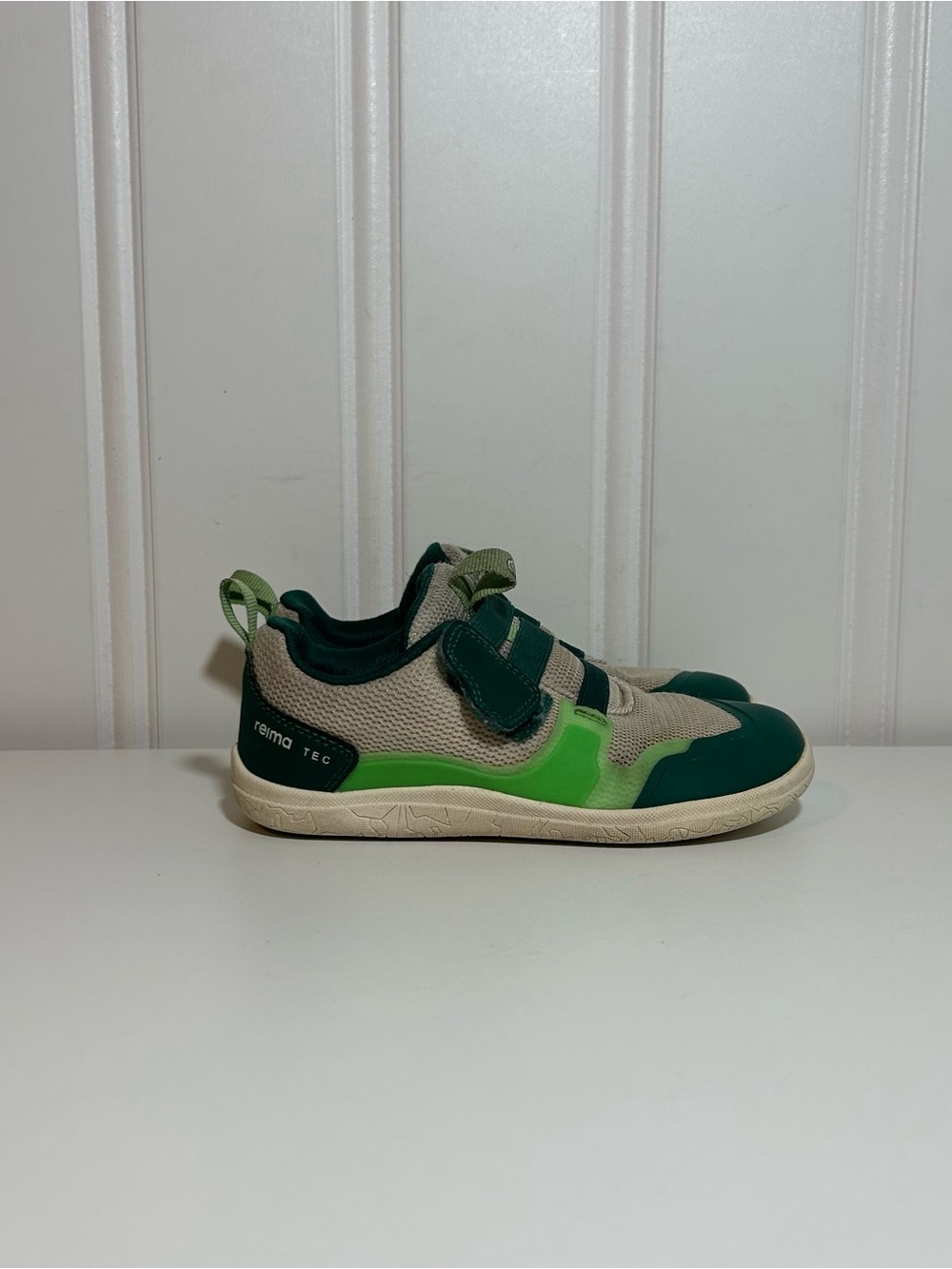 Reima Tec Kids Green Mesh & Synthetic Sneaker